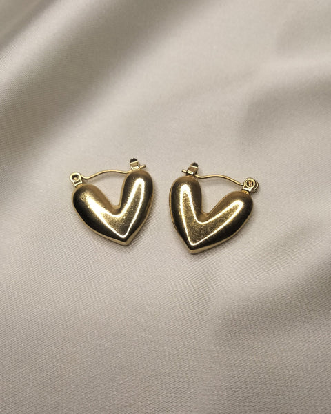 Heart Shape Stainless Steel Studs