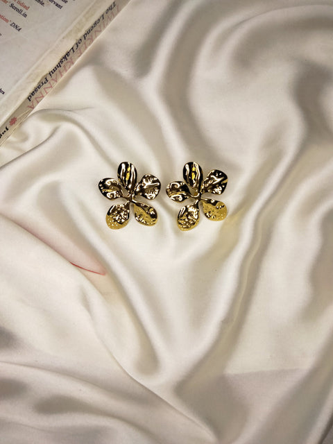 Flower Luxe Stainless Steel Earrings