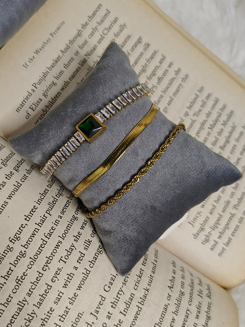 Emerald Bracelet Stack